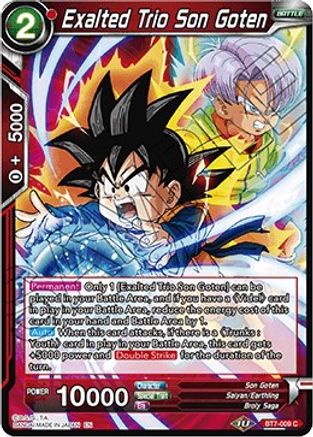 Exalted Trio Son Goten - Assault of the Saiyans - Dragon Ball Super CCG