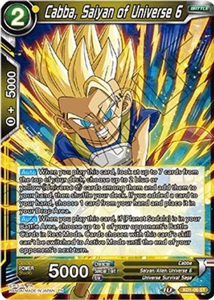 Cabba, Saiyan of Universe 6 - Assault of the Saiyans - Dragon Ball ...