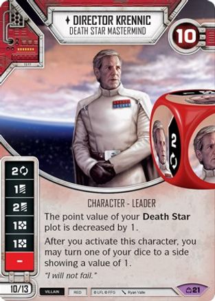 Director Krennic - Death Star Mastermind (Card Only) - Covert Missions ...