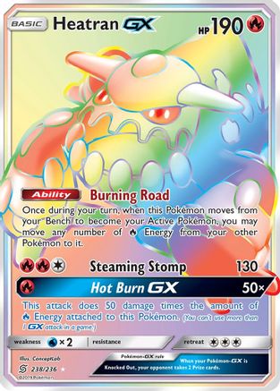 SM - Unified Minds Heatran GX (Secret) #238