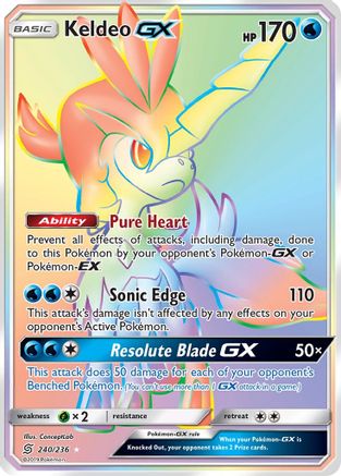 Keldeo GX (Secret) - SM - Unified Minds - Pokemon