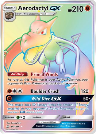 Verified Aerodactyl-GX - Unified Minds by Pokemon Cards