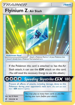 SM - Unified Minds Flyinium Z: Air Slash #195