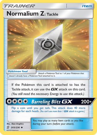 SM - Unified Minds Normalium Z: Tackle #203