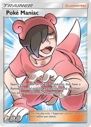204/236 Poke Maniac Pokemon Card SM Unified Minds Uncommon Trainer Card 