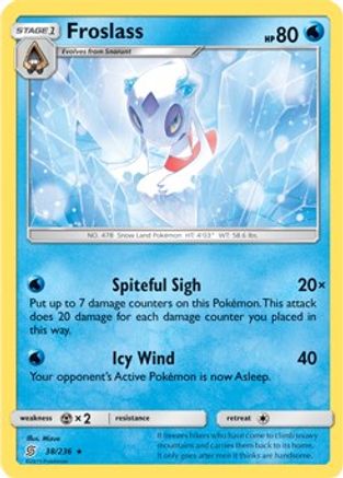 Deck Exclusives Froslass - 38/236 (SM Unified Minds) #038