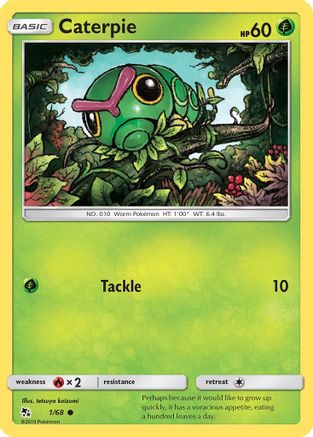 Hidden Fates Caterpie #1