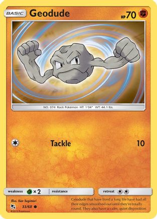 Hidden Fates Geodude #33
