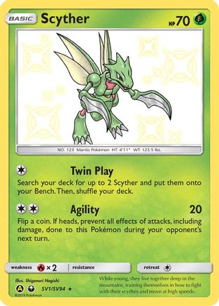 Hidden Fates: Shiny Vault Scyther #SV1