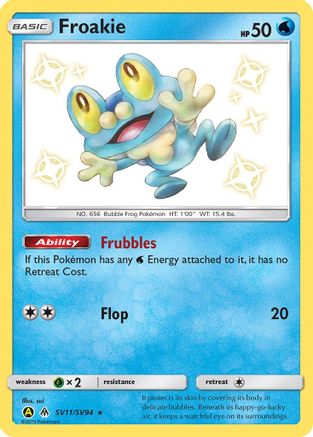 Hidden Fates: Shiny Vault Froakie #SV11