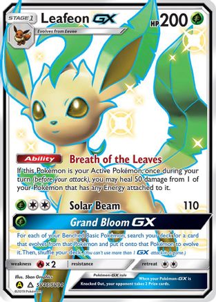 Hidden Fates: Shiny Vault Leafeon GX #SV46
