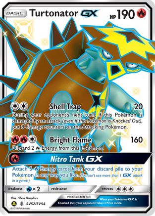 Hidden Fates: Shiny Vault Turtonator GX #SV52