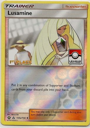 League & Championship Cards Lusamine - 153a/156 (League Challenge) [1st Place] #153a