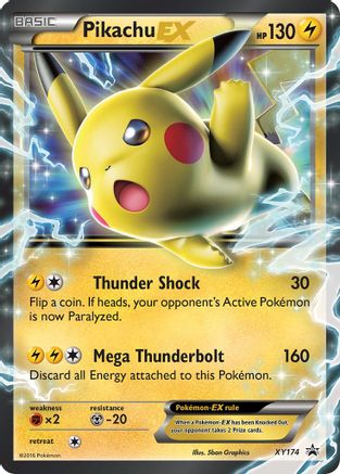 Jumbo Cards Pikachu EX #XY174