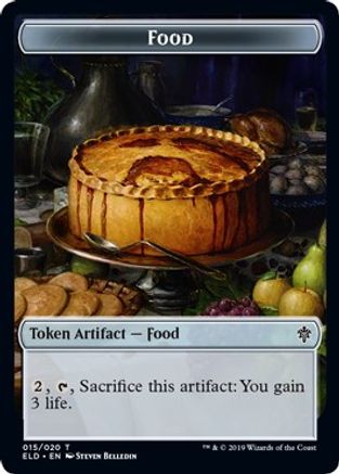 16/20 FOOD TOKEN X10 Throne Of Eldraine ELD Magic MTG MINT CARD