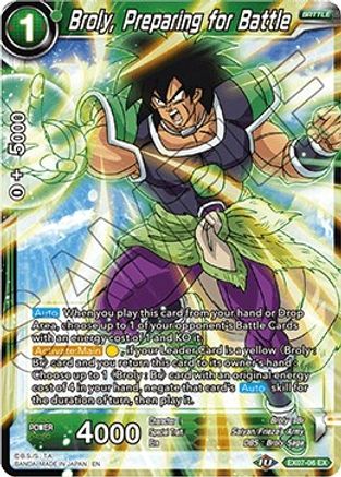 Broly, Preparing for Battle - Expansion Deck Box Set 07: Magnificent ...