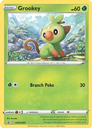 SWSH: Sword & Shield Promo Cards Grookey #SWSH001