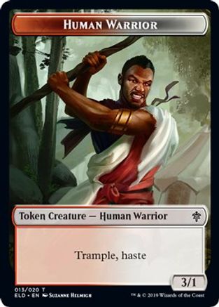 Human Warrior // Food (018) Double-Sided Token