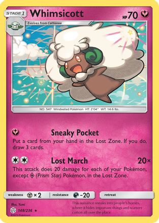 SM - Cosmic Eclipse Whimsicott #148