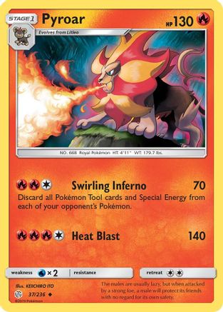 SM - Cosmic Eclipse Pyroar #37