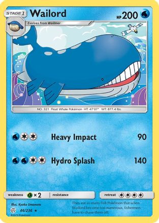 SM - Cosmic Eclipse Wailord #46