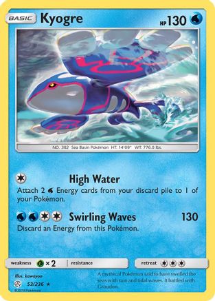 SM - Cosmic Eclipse Kyogre #53