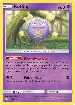 SM - Cosmic Eclipse Koffing #76