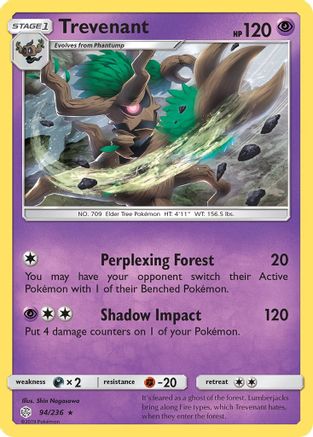 SM - Cosmic Eclipse Trevenant #94