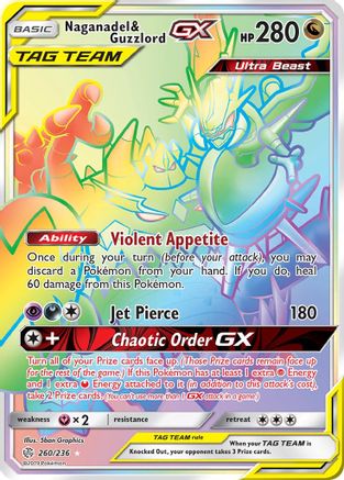 Naganadel & Guzzlord GX (Secret) - SM - Cosmic Eclipse - Pokemon