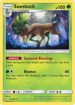 SM - Cosmic Eclipse Sawsbuck #16