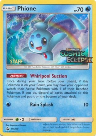 SM Promos Phione - SM220 (Prerelease) [Staff] #SM220