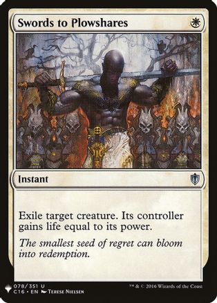 Swords to Plowshares (C16)