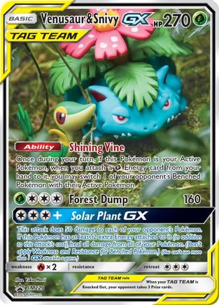 SM Promos Venusaur & Snivy GX #SM229