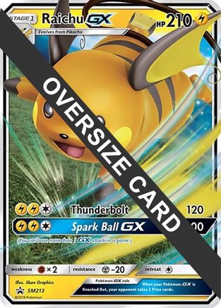 Jumbo Cards Raichu GX #SM213
