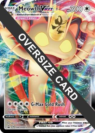 Jumbo Cards Meowth VMAX #SWSH005