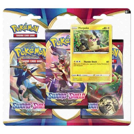 Sword & Shield 3 Pack Blister [Morpeko] - SWSH01: Sword & Shield Base ...