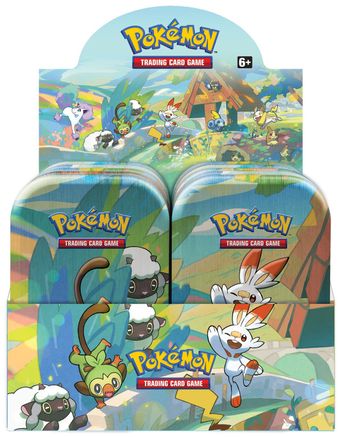 Pokemon Galar Pals Mini Tin  2 Boosters Pack 1 Coin Factory Sealed 