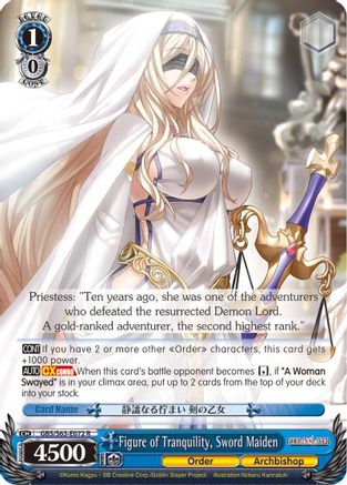 Beloved Archbishop, Sword Maiden (GBS/S63-E062 RR) [Goblin Slayer]