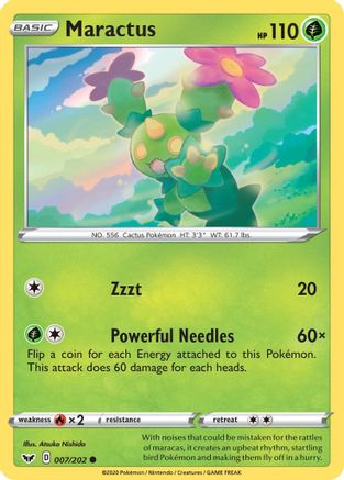 SWSH01: Sword & Shield Base Set Maractus #007