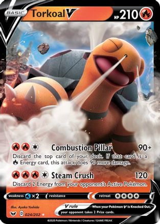 SWSH01: Sword & Shield Base Set Torkoal V #024