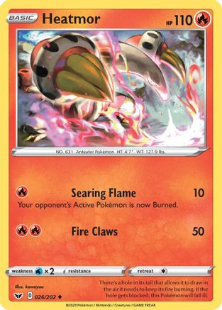 SWSH01: Sword & Shield Base Set Heatmor #026