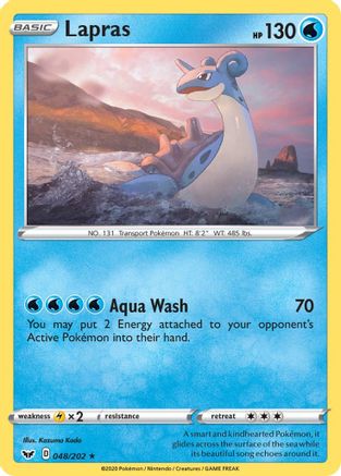 SWSH01: Sword & Shield Base Set Lapras #048