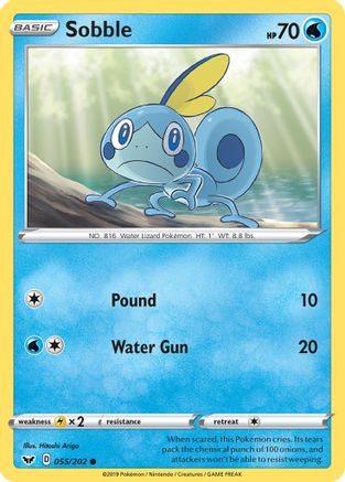 SWSH01: Sword & Shield Base Set Sobble (055) #055
