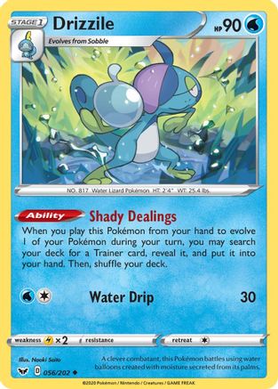 SWSH01: Sword & Shield Base Set Drizzile (056) #056