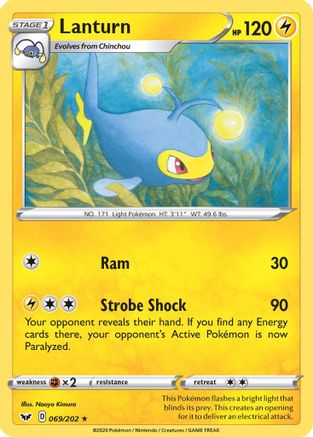 SWSH01: Sword & Shield Base Set Lanturn #069