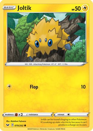 SWSH01: Sword & Shield Base Set Joltik #070