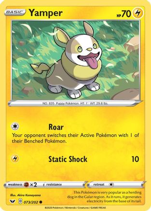 SWSH01: Sword & Shield Base Set Yamper (073) #073