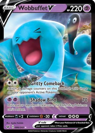 SWSH01: Sword & Shield Base Set Wobbuffet V #086