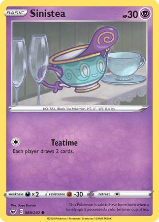 SWSH01: Sword & Shield Base Set Sinistea #089