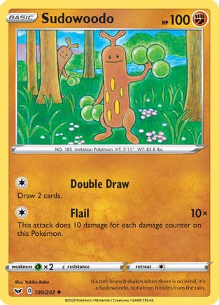 SWSH01: Sword & Shield Base Set Sudowoodo #100